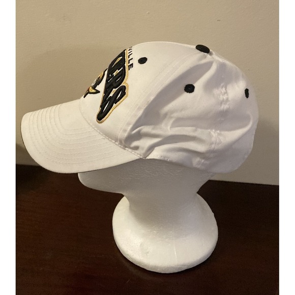 Woodville PECKERS‎ Hat Baseball Cap ADJUSTABLE White Embroidered Logo - Picture 2 of 6